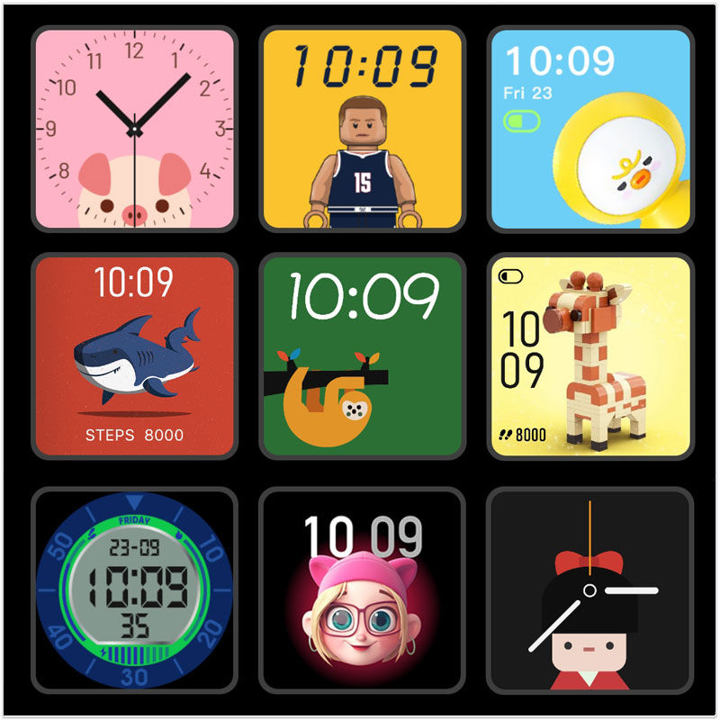 Miniature : Un choix de cadrans personnalisables pour enfant parmi plus de 150 modèles