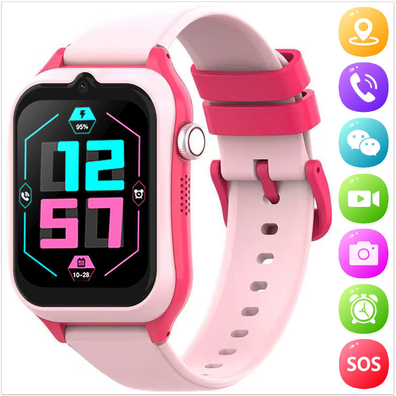 Montre connectée enfant fille géolocalisable Kids Watch 4g rose