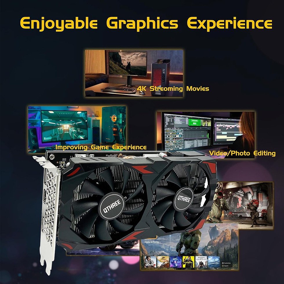 縮圖：QTHREE Radeon RX 580 8GB Graphics Card, 256Bit,2048SP,GDDR5,2XDP,HDMI Output,Com