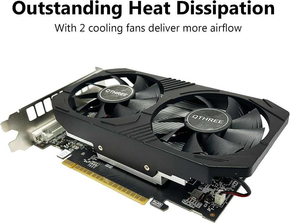 縮圖：QTHREE GeForce GTX 1050 Ti Graphics Card,4GB,128 Bit,GDDR5,Desktop Video Card fo