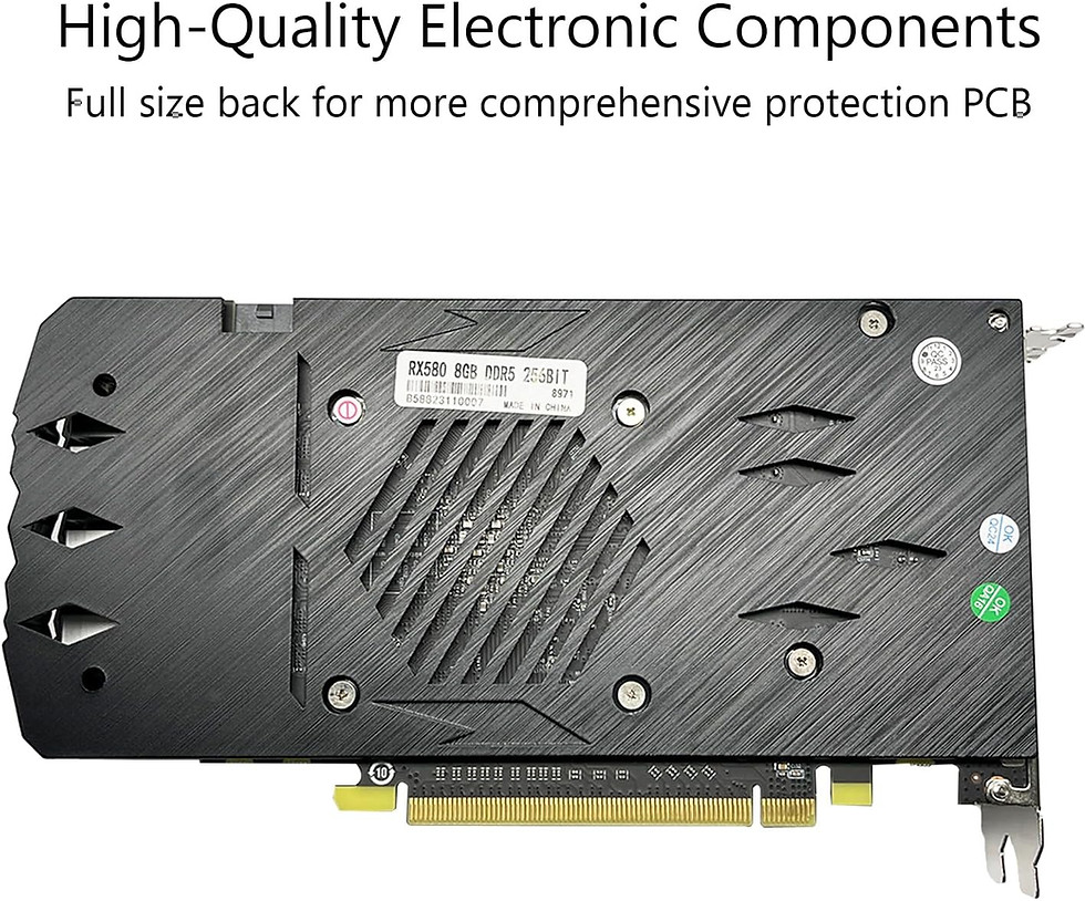 縮圖：QTHREE Radeon RX 580 8GB Graphics Card, 256Bit,2048SP,GDDR5,2XDP,HDMI Output,Com