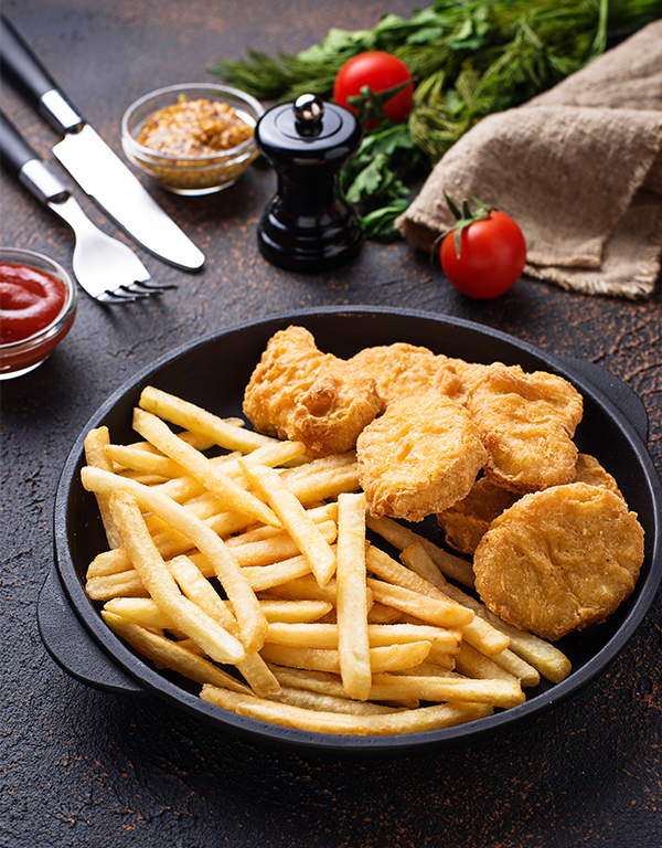 Arranged Food and Objects