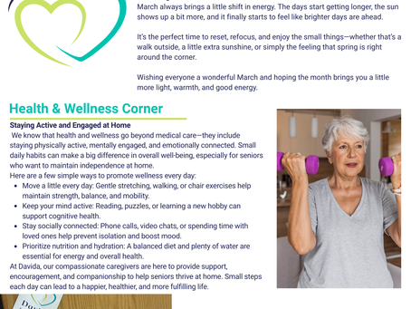 March, 2026 Newsletter