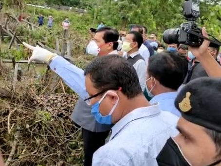 ঢকুৱাখনাৰ বান পৰিস্থিতি পৰিদৰ্শন মুখ্যমন্ত্ৰী সৰ্বানন্দ সোণোৱালৰ