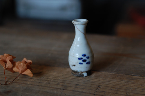 信楽焼　御神酒　三彩徳利　鶴首　青垂れ 御神酒徳利（御神酒口セット） | 民藝朋友