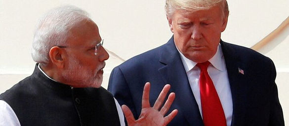 Trump and modi photo