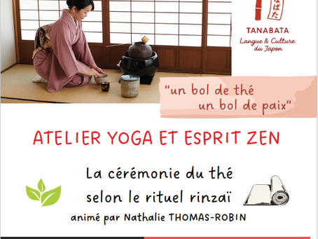 Nouvel atelier Cérémonie du thé