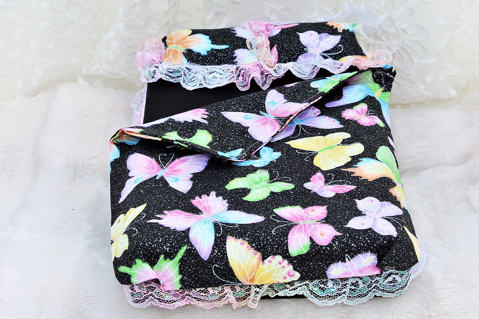 Thumbnail: Bed- Black Sparkly Butterflies
