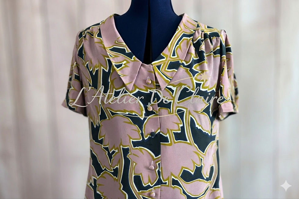 Thumbnail: Handmade 100% Pure Silk Flora Shirt