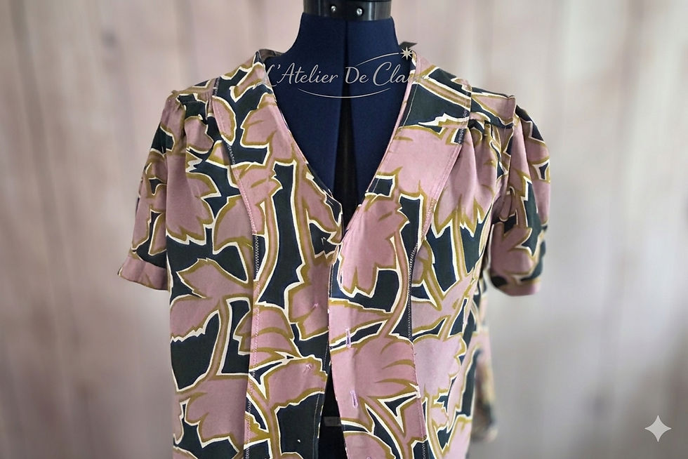 Thumbnail: Handmade 100% Pure Silk Flora Shirt