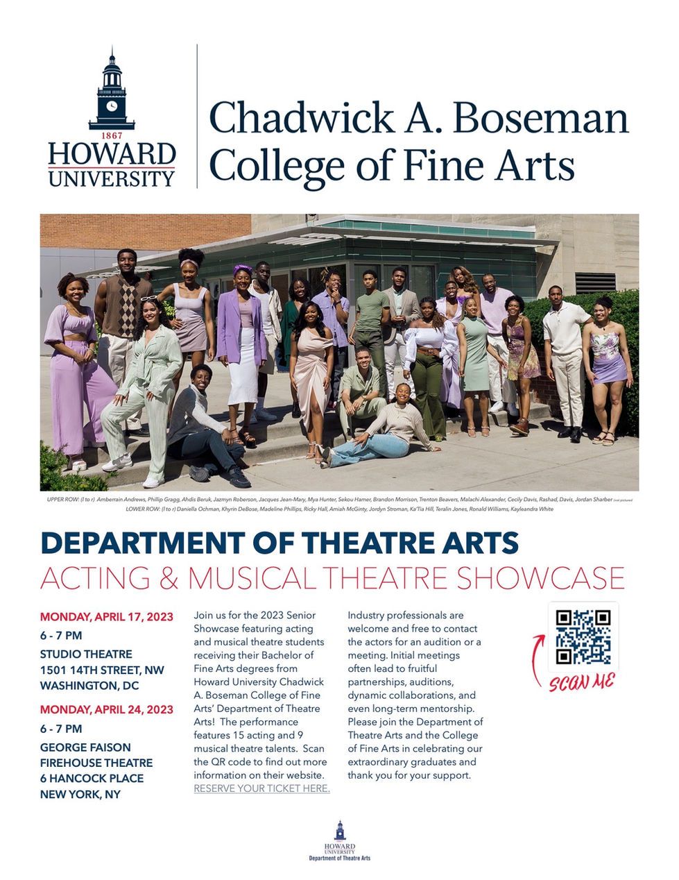 SENIOR SHOWCASE 2023 | HOWARD UNIVERSITY 