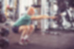 Man doing squats