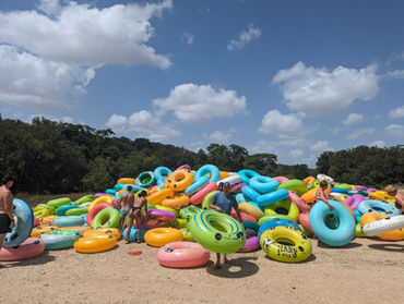 Giant pile of tubes to rent