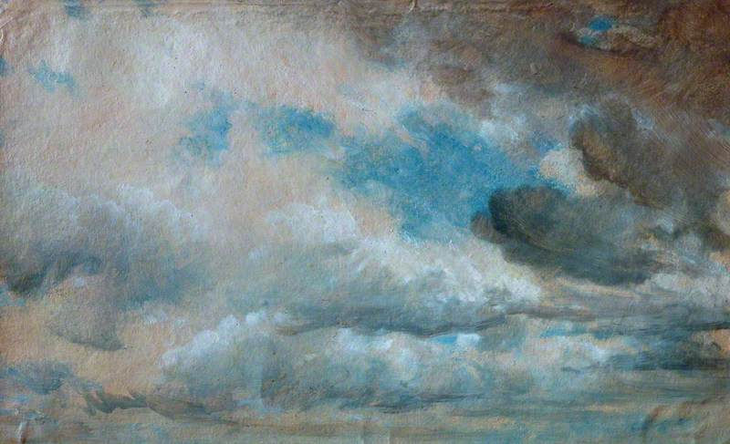 John Constable's 1822 study of cloud forms moving across a pale blue sky