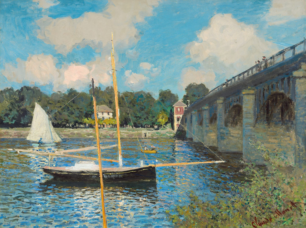 Claude Monet's The Bridge at Argenteuil, 1874