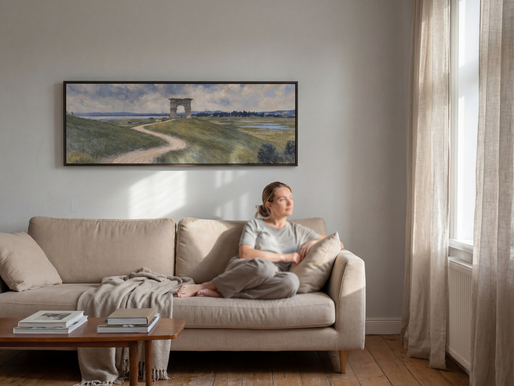 How to Choose Large Landscape Wall Art for Above the Sofa