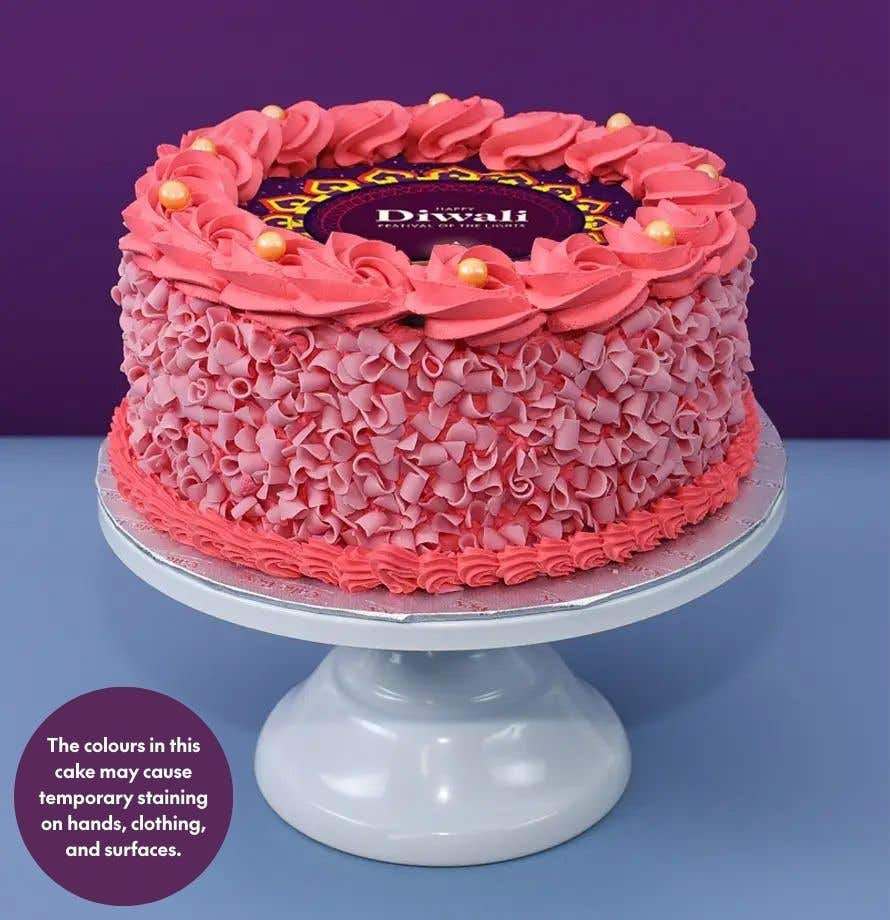 Pink Diwali Cake