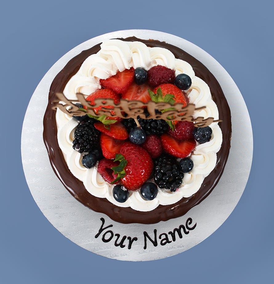 Thumbnail: Berry Vanilla Chocolate Drip Tall Cake