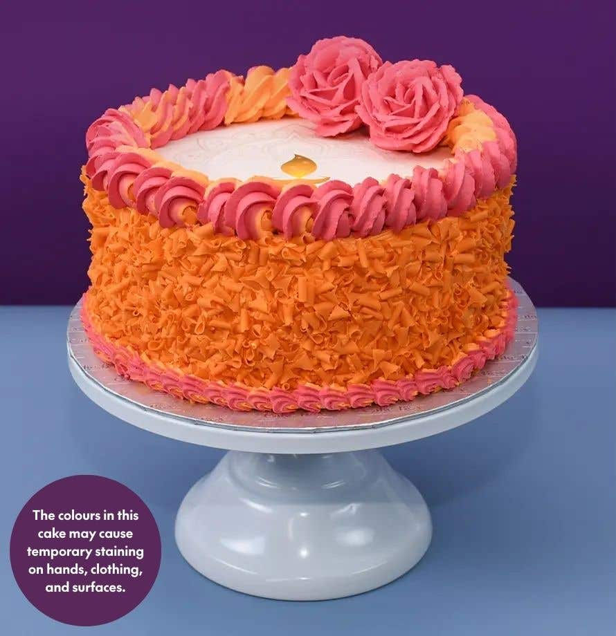 Orange Diwali Cake