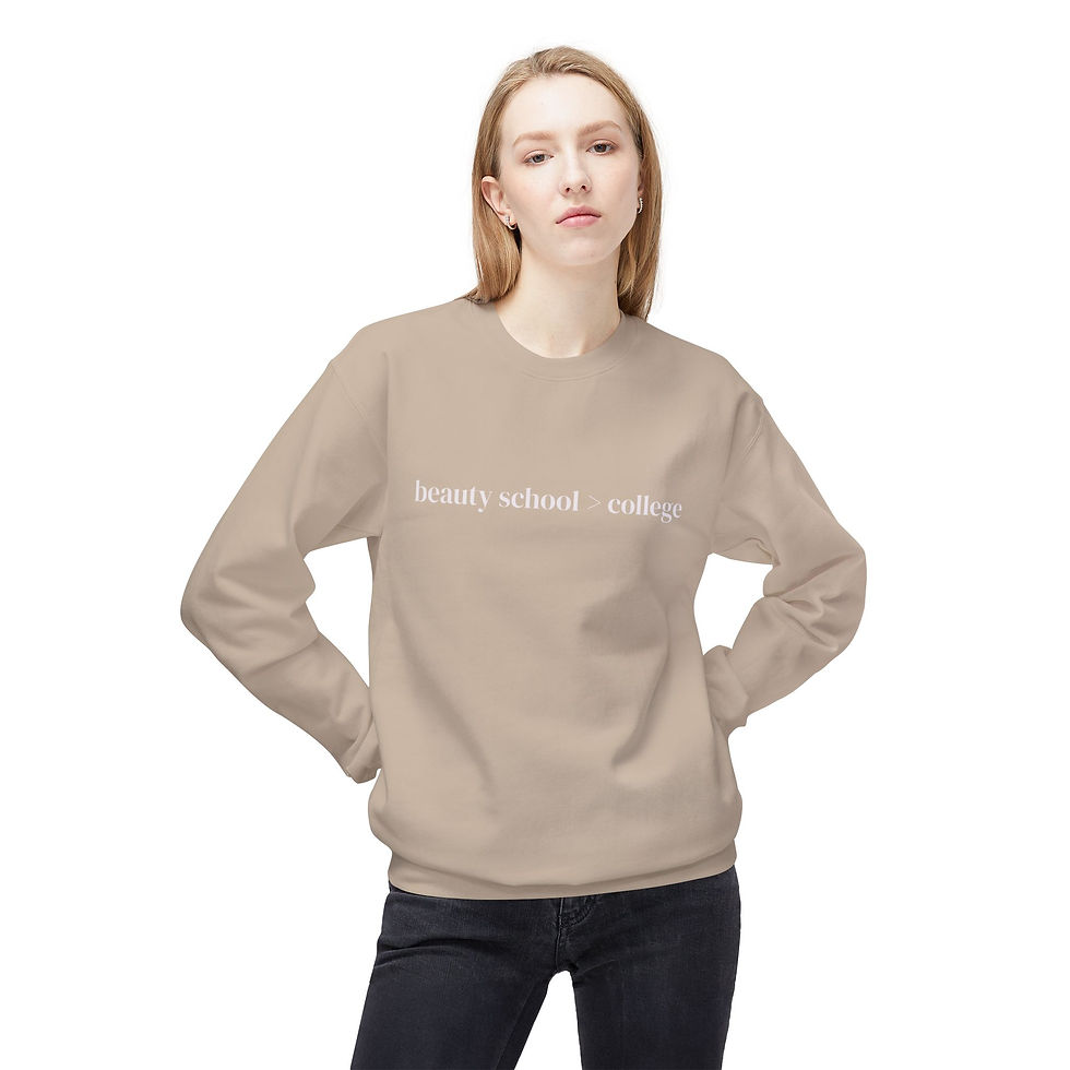 Thumbnail: Beauty School > College Crewneck — Thrive Beauty Academy
