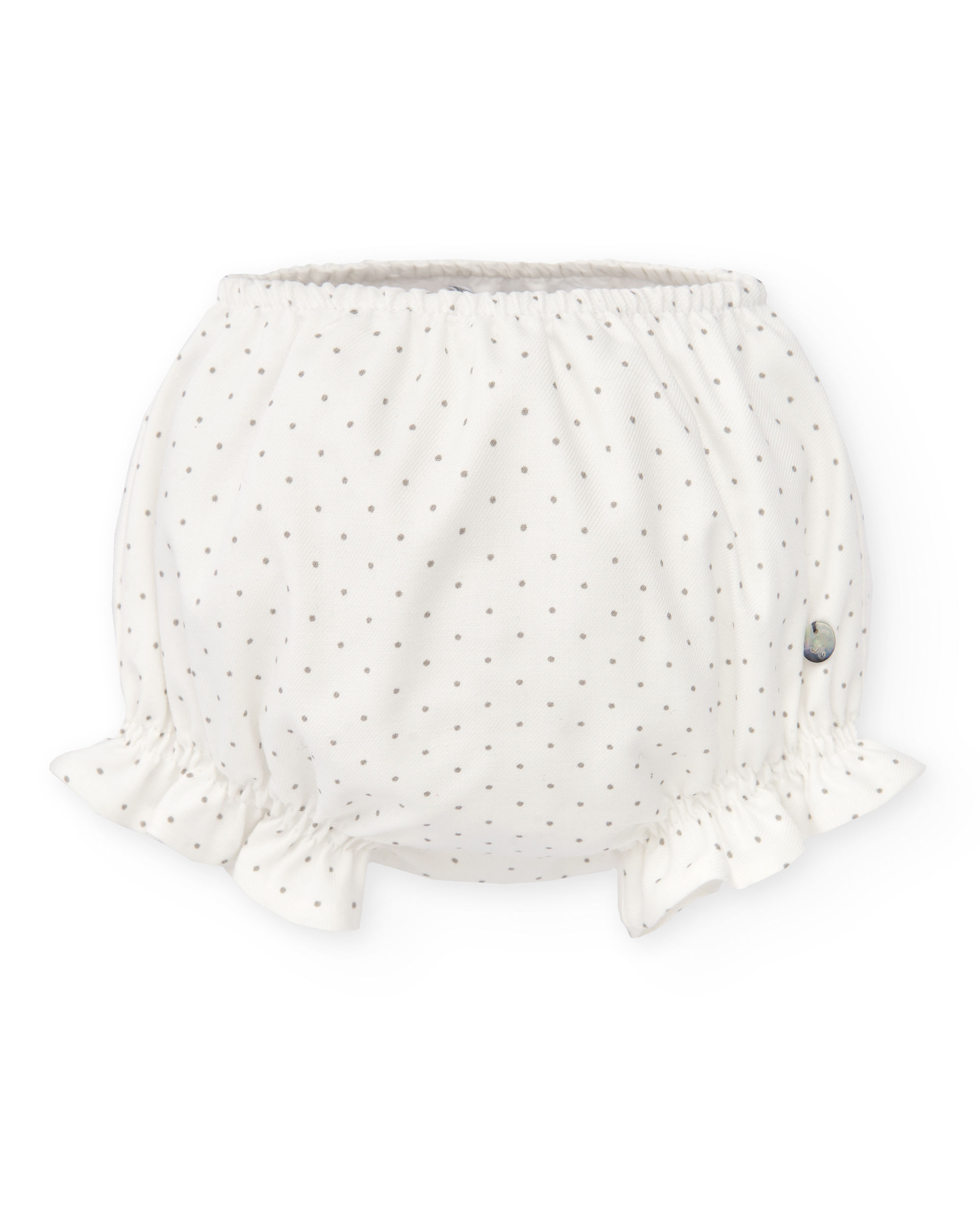 Cubre pañal topitos gris