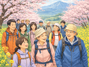 春のハイキング(03/07)のご案内