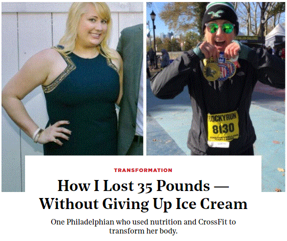 Philadelphia weight loss client Alyssa lost 35 lbs working with our team! Check out her transformation story at phillymag.com