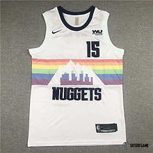 Camiseta Regata Basquete - Nikola Jokić #15 - Denver Nuggets -Branca