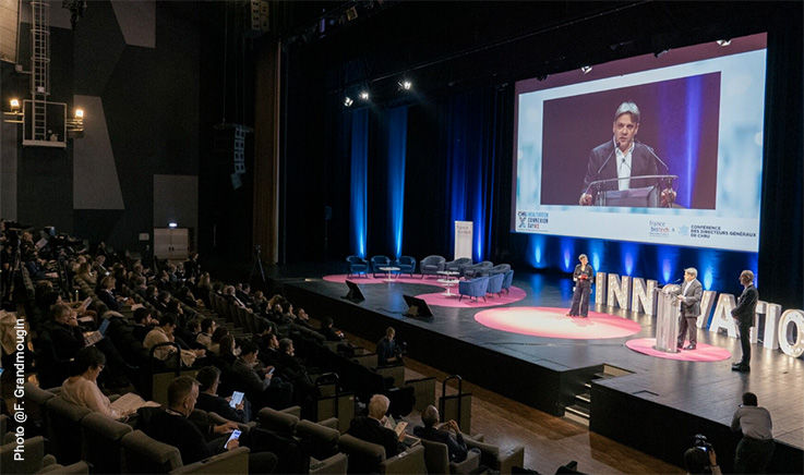 Scène d'ouverture de la 3eme édition du CHU Healtech Connexion day à Lille.