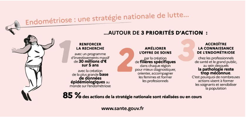 Stratégie nationale endométriose France ministère santé