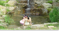 후원폭포와 아이들