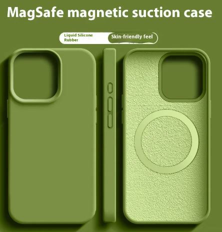 Thumbnail: Magnetic Liquid Silicone  Magsafe Case For iPhone