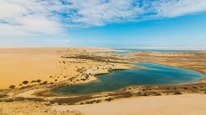 Magic Lake in Faiyum, Egypt