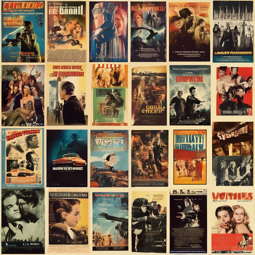 A collage of multiple movie posters