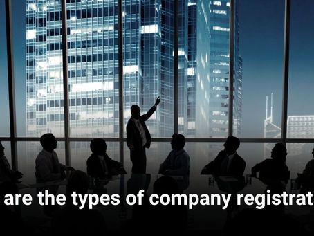 What are the types of company registrations?