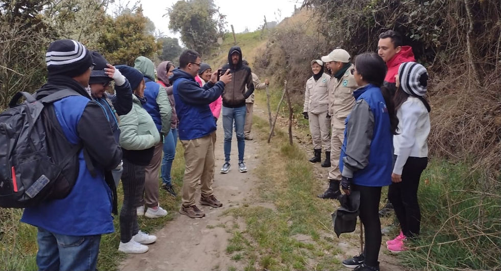 Recorrido de los reporteros ciudadanos en el Páramo Batallón y la Negra acompañados del equipo de INPARQUES (Táchira)