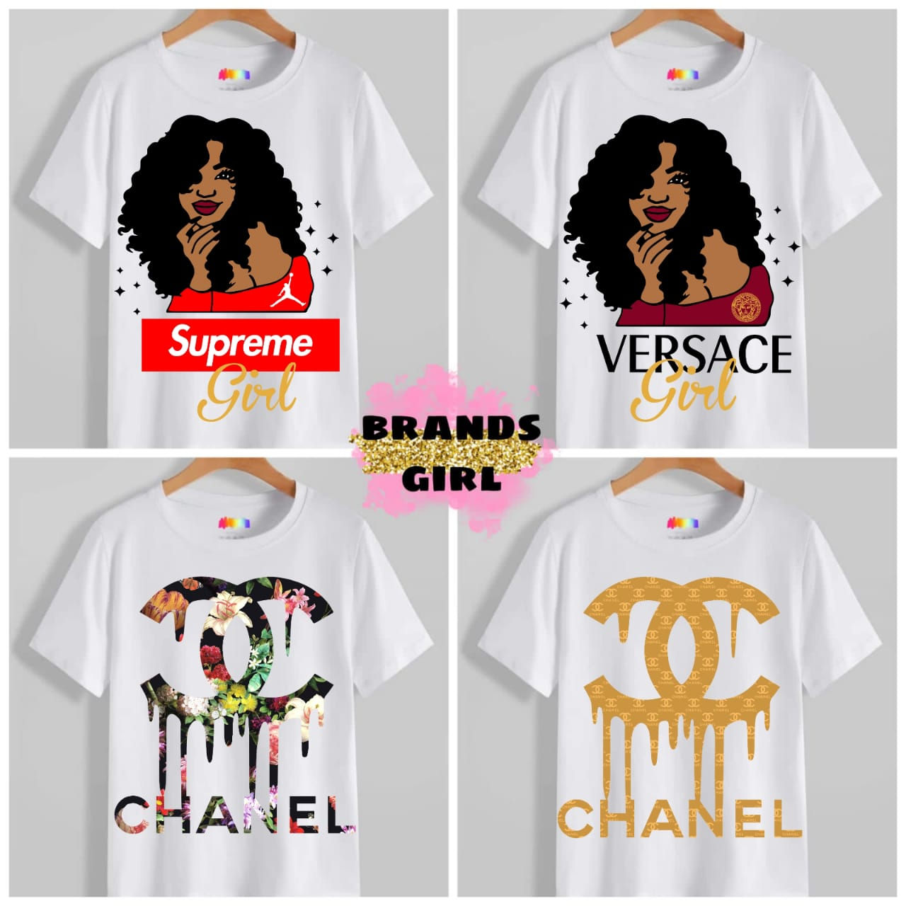 SUPREME, VERSACE, CHANEL FLOWER, CHANEL GOLD