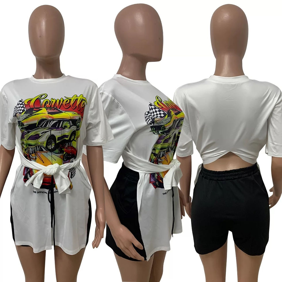 Thumbnail: Diy Cut Out Fashion Print T-shirt