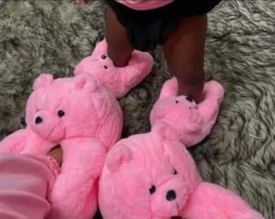 Mommie & Me Teddy Bear Slippers