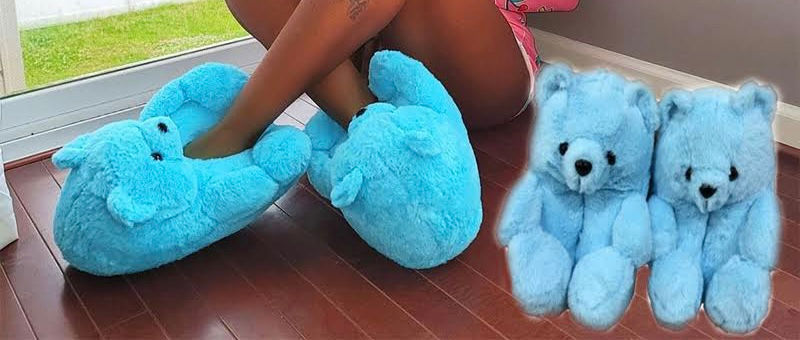 Thumbnail: Mommie & Me Teddy Bear Slippers