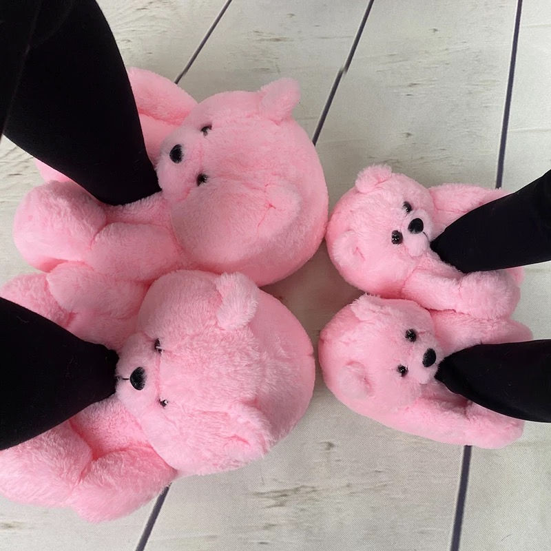 Thumbnail: Mommie & Me Teddy Bear Slippers