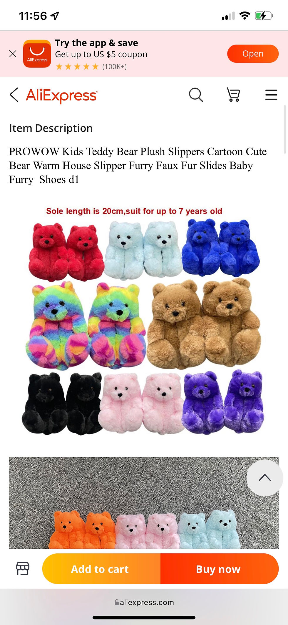 Thumbnail: Mommie & Me Teddy Bear Slippers