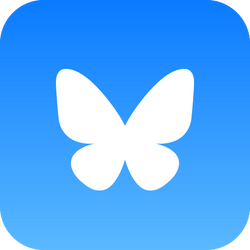 BlueSky social media logo