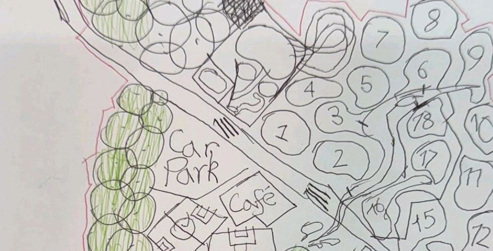 Child's design for the sports centre