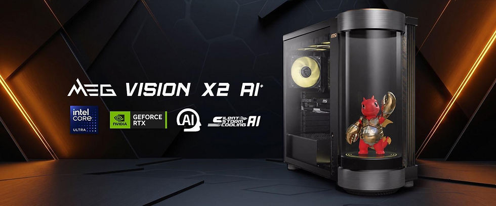 MSI stellt den MEG Vision X2 AI⁺ vor: Der weltweit erste Gaming-Desktop mit agentischem KI-Begleiter