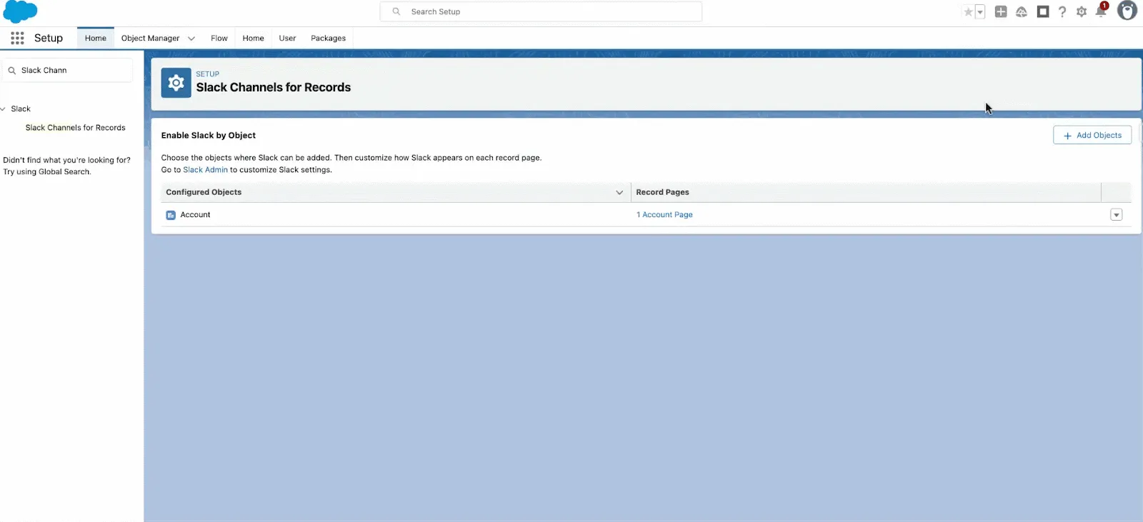 Thiết lập Slack Channels for Records