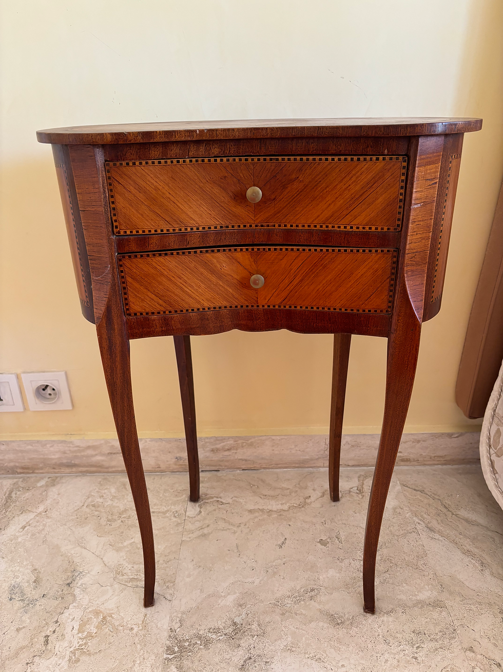 Miniature : Bedside tables - Kidney shape - Pair