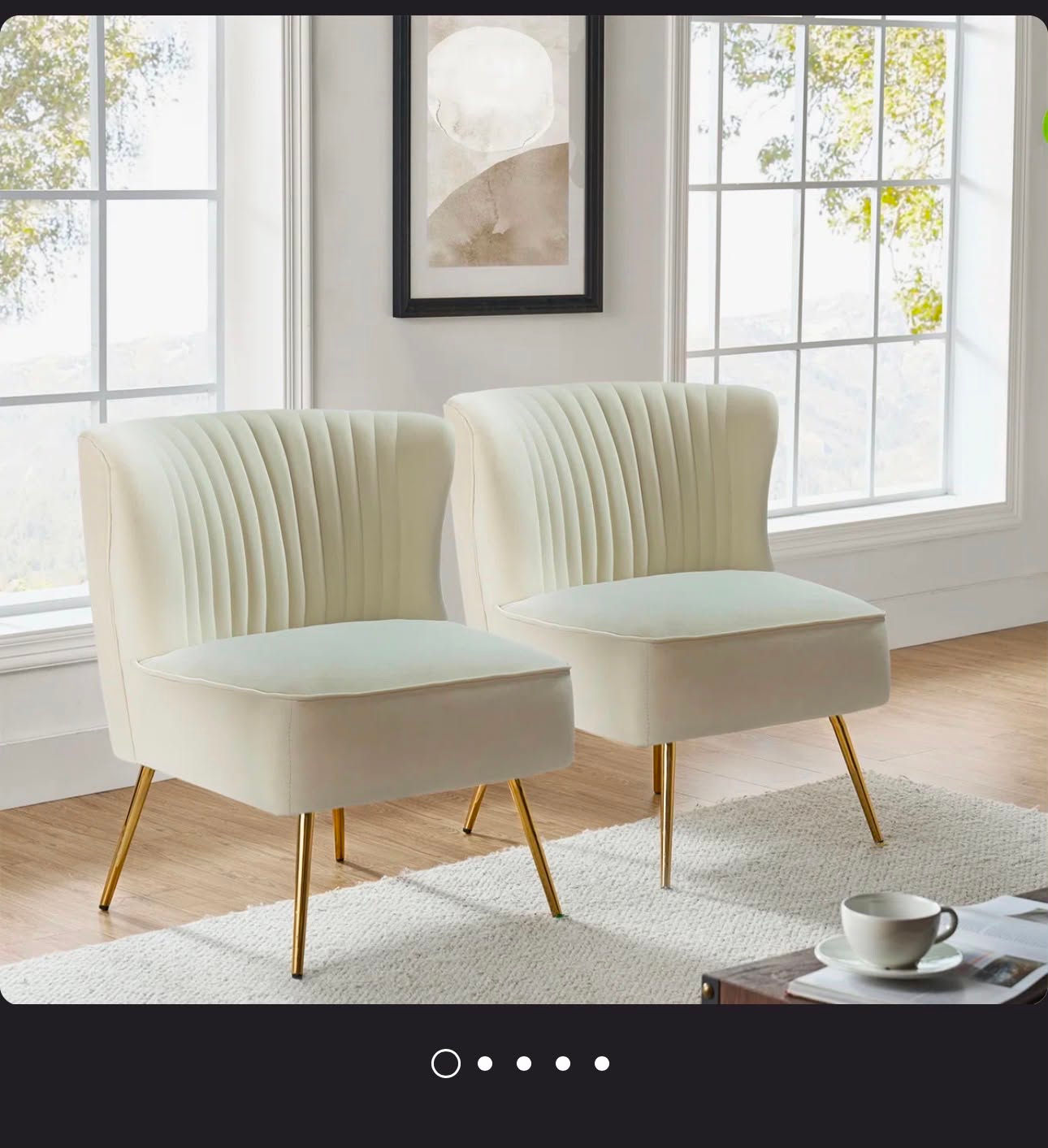 White Luxe Chair (seat one person)