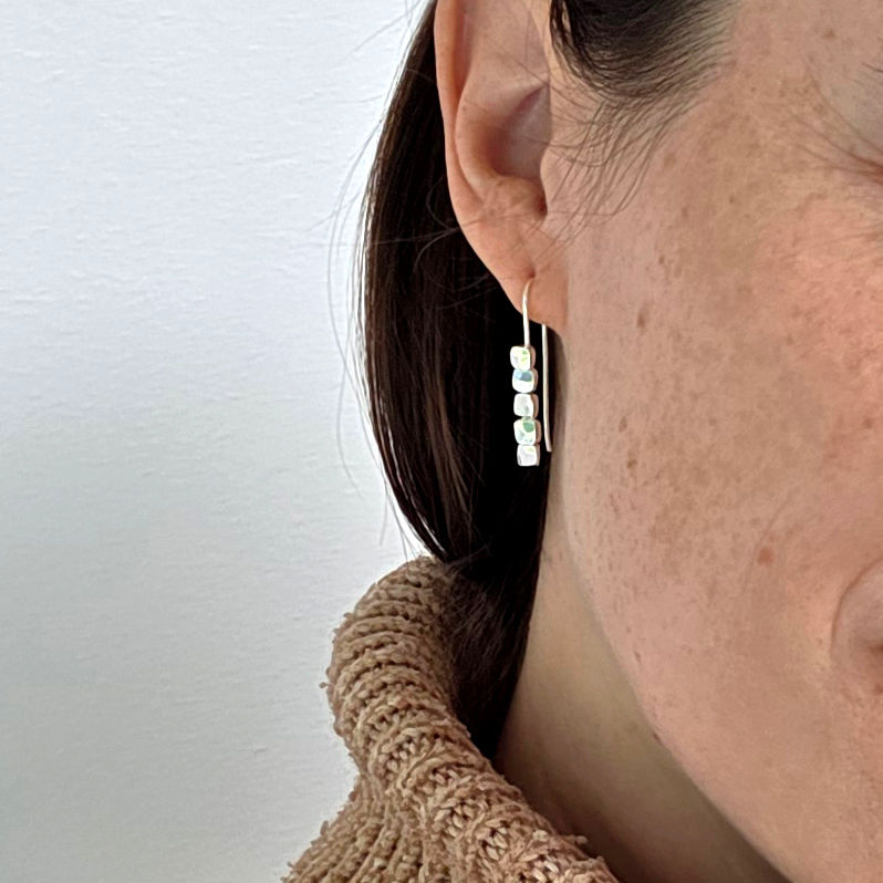 independent designer silver earrings