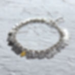Unique solid silver charm bracelet handmade in Nottingham